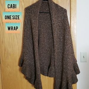 🤎Cabi Women Brown Shawl Wrap🤎